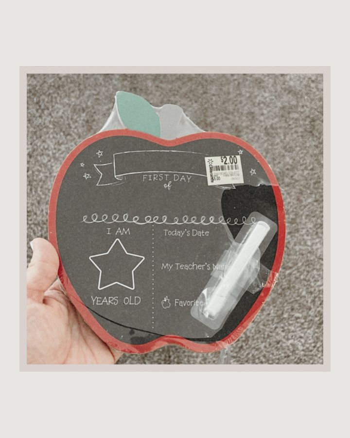 first day of school sign chalkboard