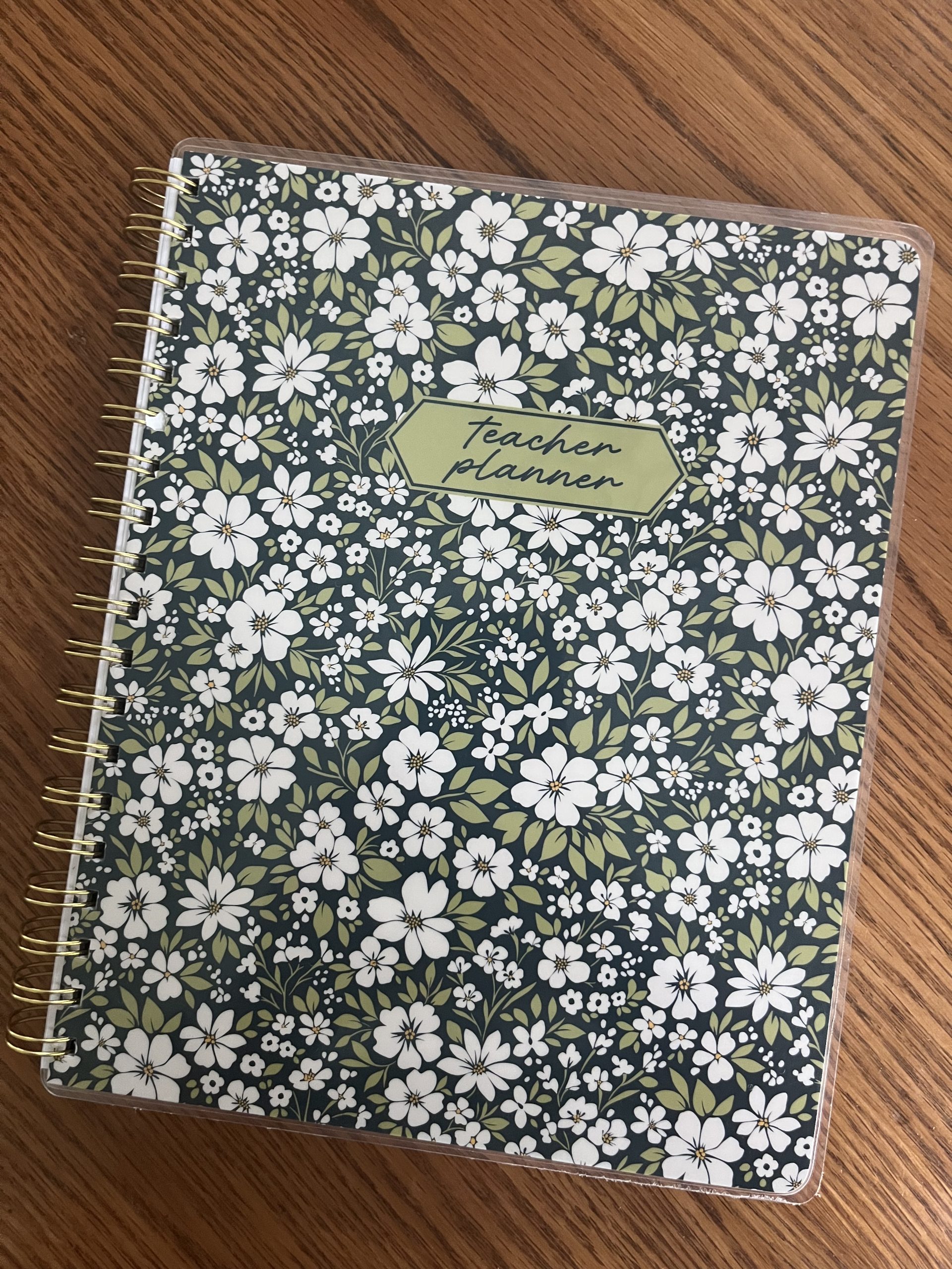 floral Walmart teacher planner